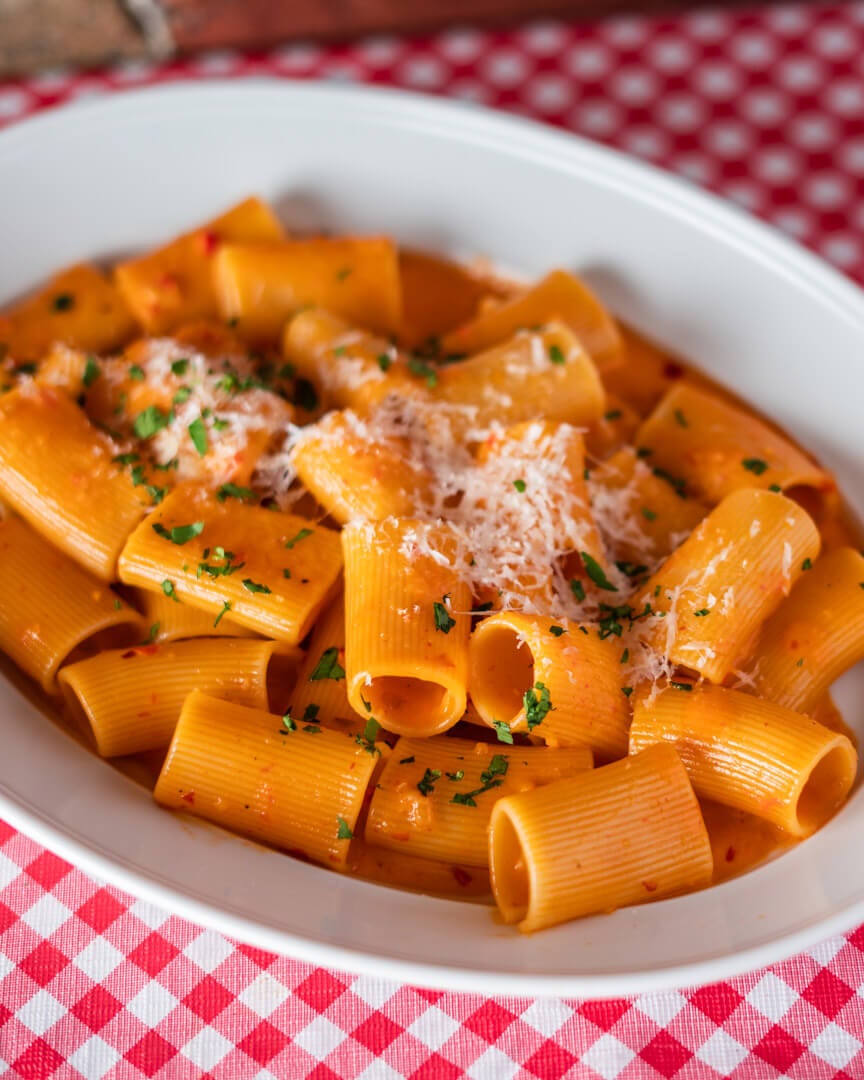 spicy rigatoni