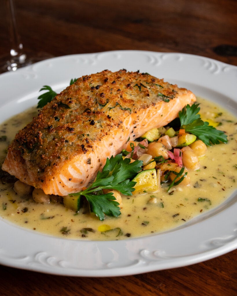 brick oven salmon