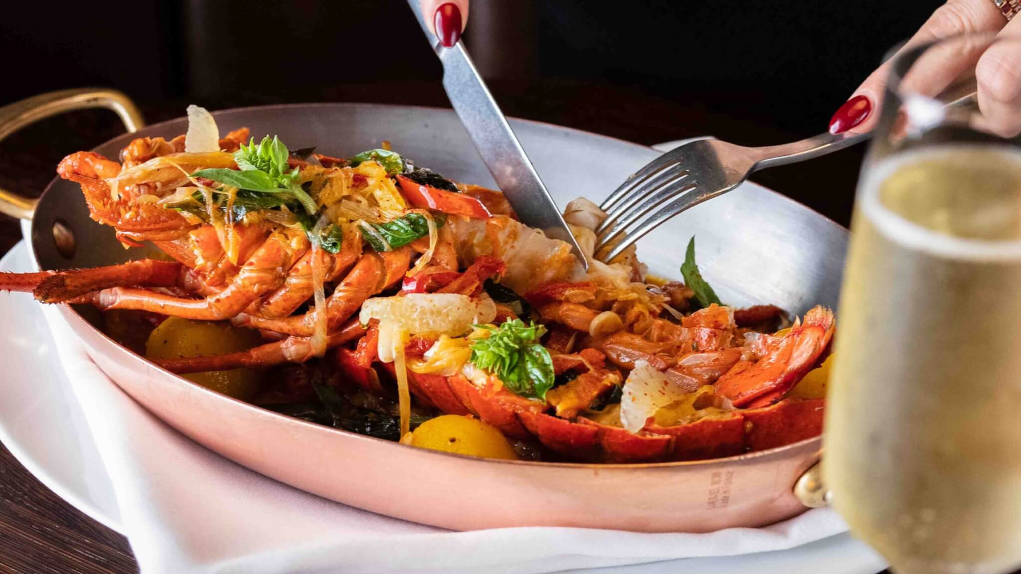 maine lobster at cathedrale